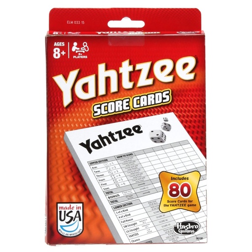 [HSB06100] Yahtzee Score Pads