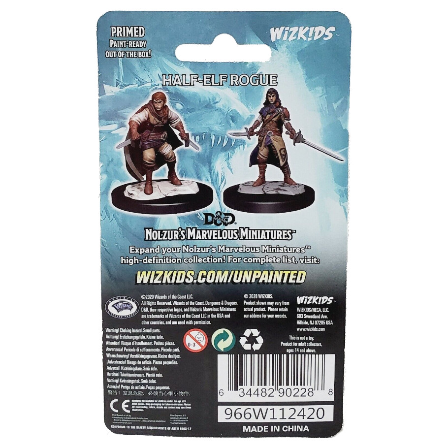 Nolzur's Marvelous Miniatures: Half-Elf Rogue  Female