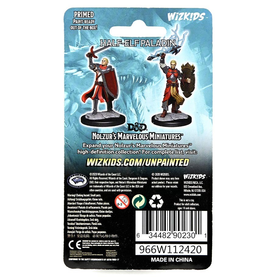 Nolzur's Marvelous Miniatures: Half-Elf Paladin Male