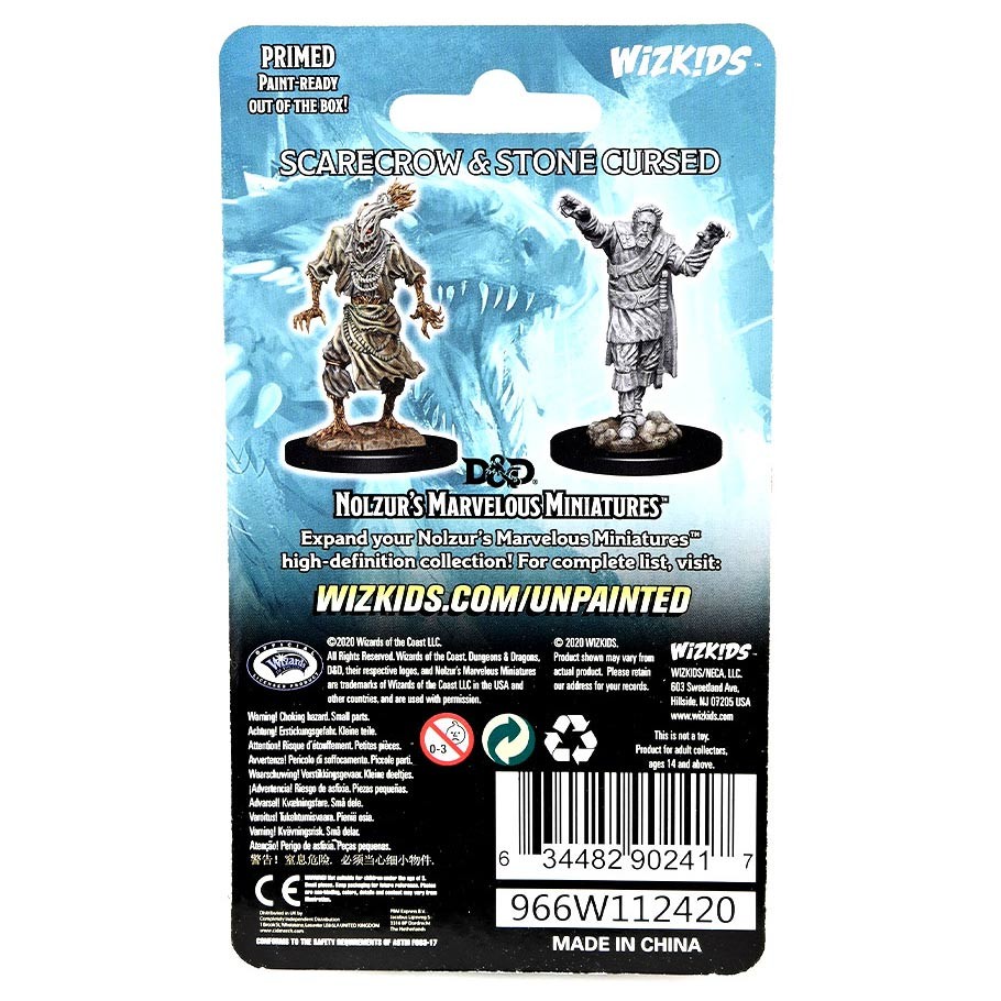 Nolzur's Marvelous Miniatures: Scarecrow & Stone Cursed