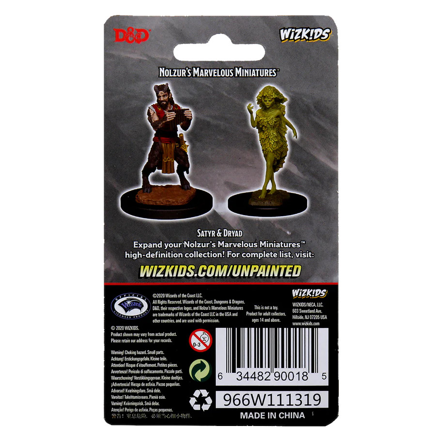 Nolzur's Marvelous Miniatures: Satyr & Dryad