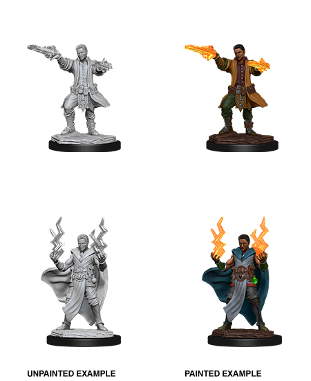 Nolzur's Marvelous Miniatures: Human Sorcerer	Male