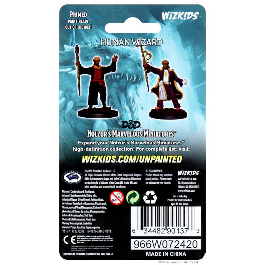 Nolzur's Marvelous Miniatures: Human Wizard Male