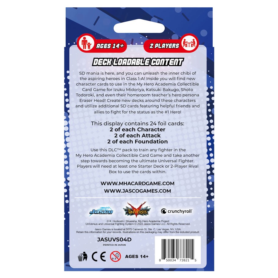 My Hero Academia CCG: Deck-Loadable Content Series 4