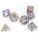 Dice: 7-set Festive Carousel/white