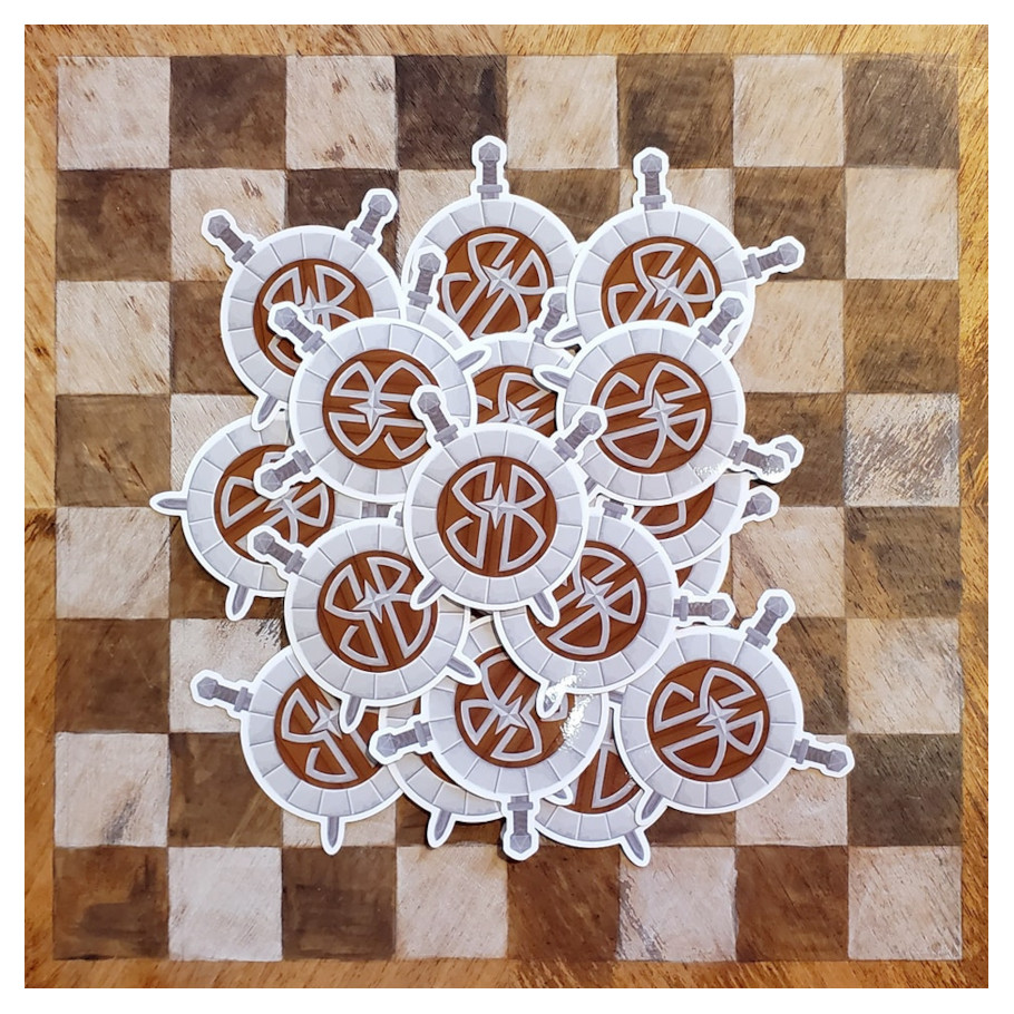 3" Sword & Shield Vinyl Sticker