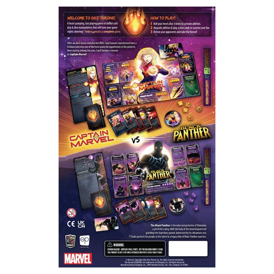 Marvel Dice Throne: Captain Marvel & Black Panther