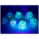 Dice: 7-set Luminary Sky/silver
