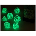 Dice: 7-set Luminary Sky/silver