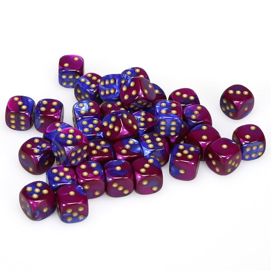 Dice: 36d6 Gemini Blue-Purple/gold