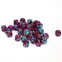 Dice: 36d6 Gemini Purple-Teal/gold