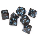 Dice: 7-set Speckled Blue Stars