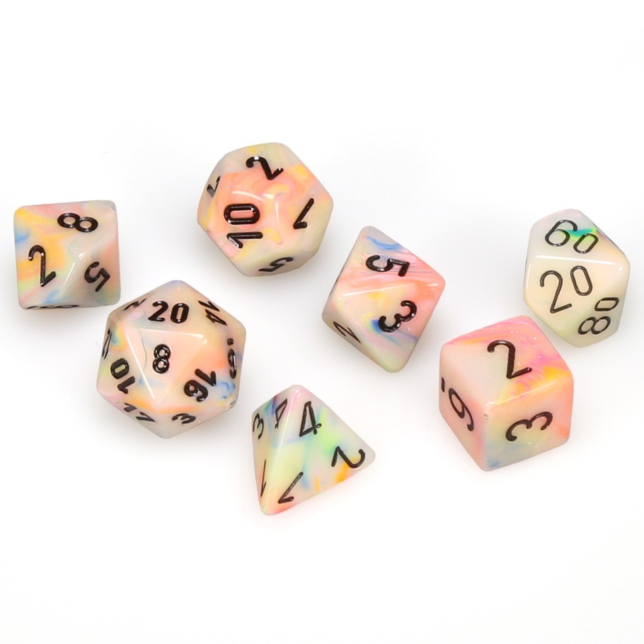 Dice: 7-set Festive Circus/black