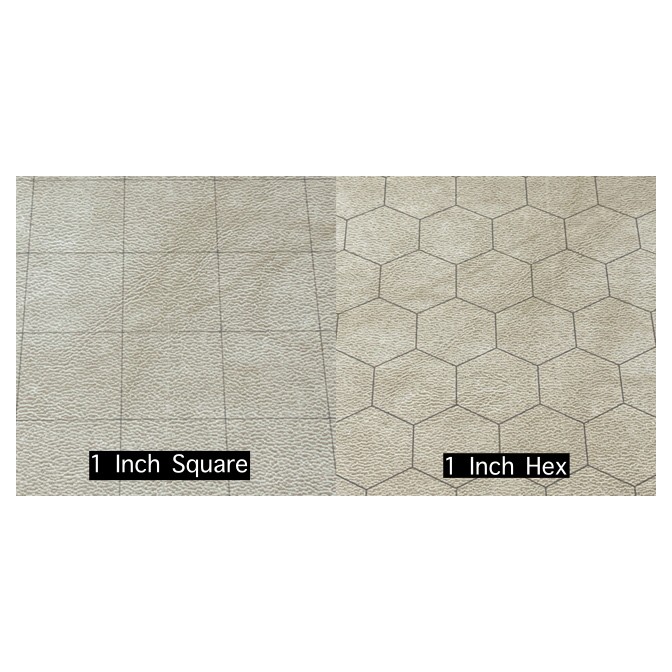 Reversible Battlemat 1" sq/hex