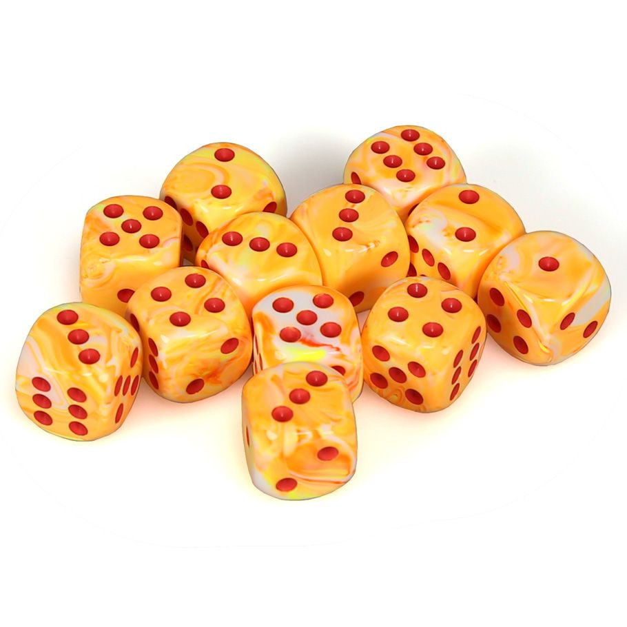 Dice: 12d6 Festive Sunburst/red