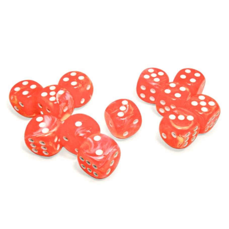 Dice: 12d6 Festive Dahlia/white
