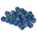 Dice: 36d6 Festive Waterlily/white