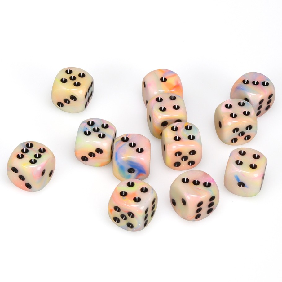 Dice: 12d6 Festive Circus/black