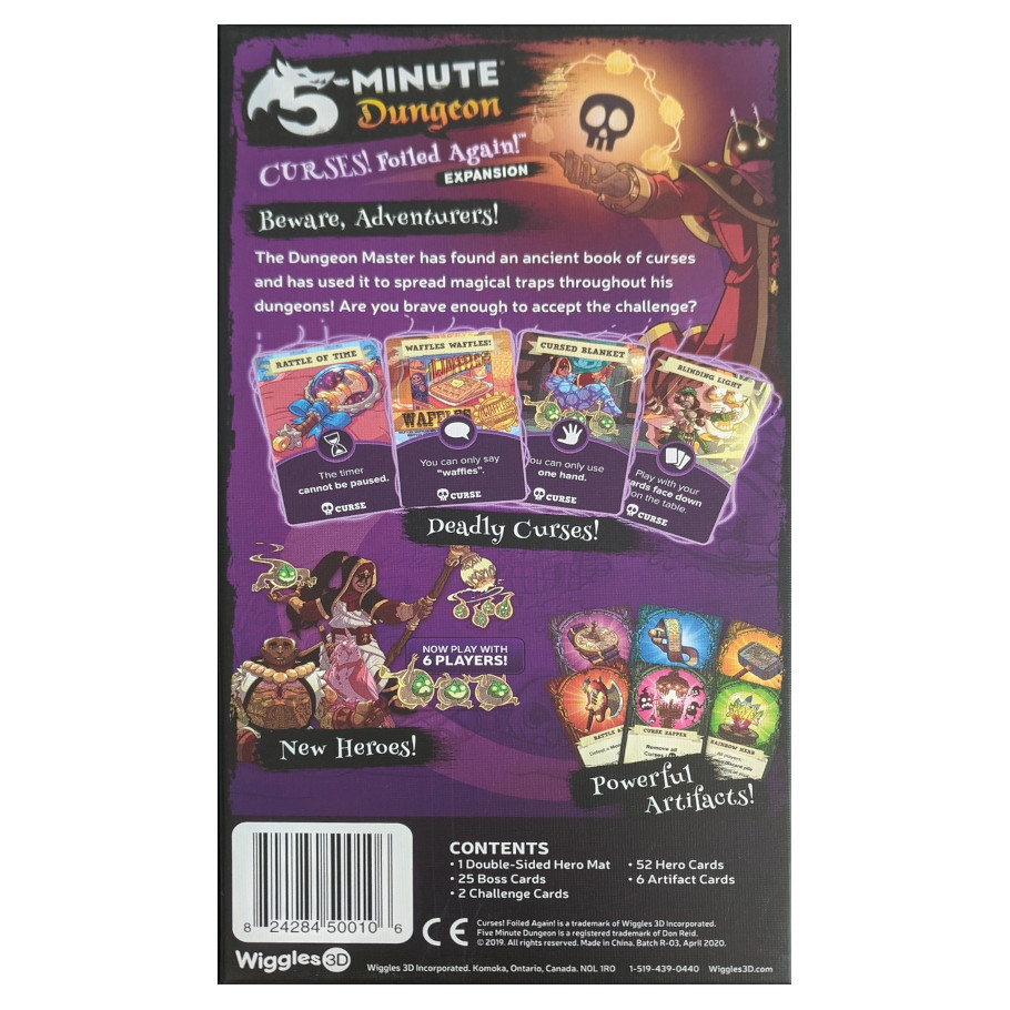 5 Minute Dungeon Curses! Foiled Again! Expansion