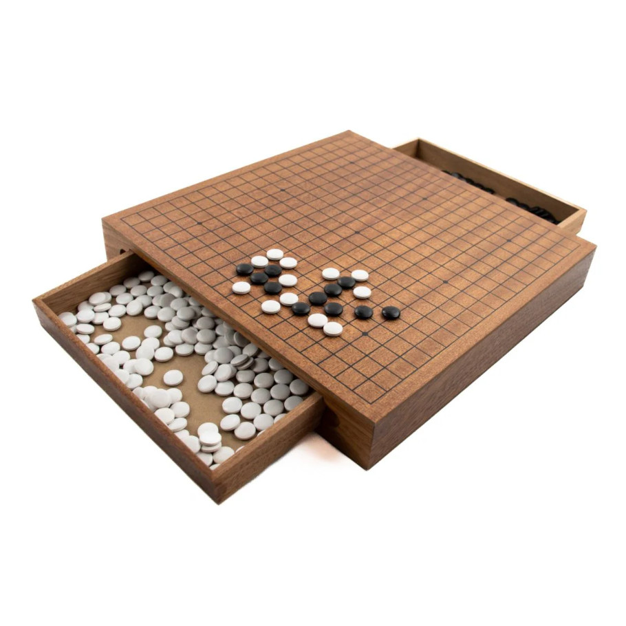 LPG Classics: Wooden Weiqi/Go Set - 30 cm Board with Drawers
