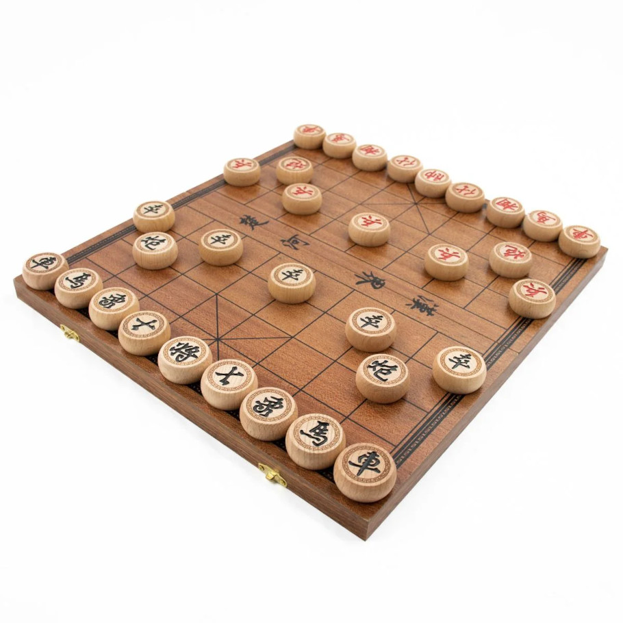 LPG Classics: Wooden Chinese Chess Set - 35 cm Foldable Board