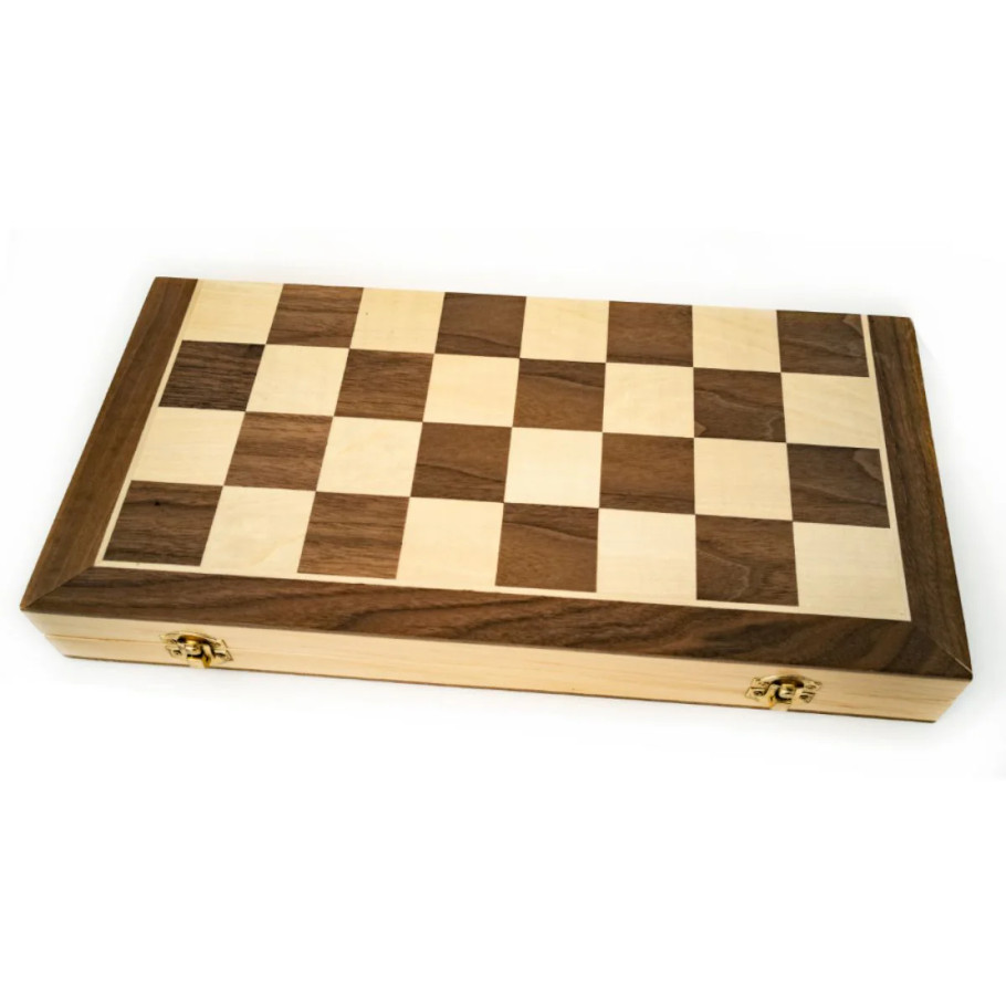 LPG Classics: Wooden Folding Chess/Checkers/Backgammon Set 40 CM