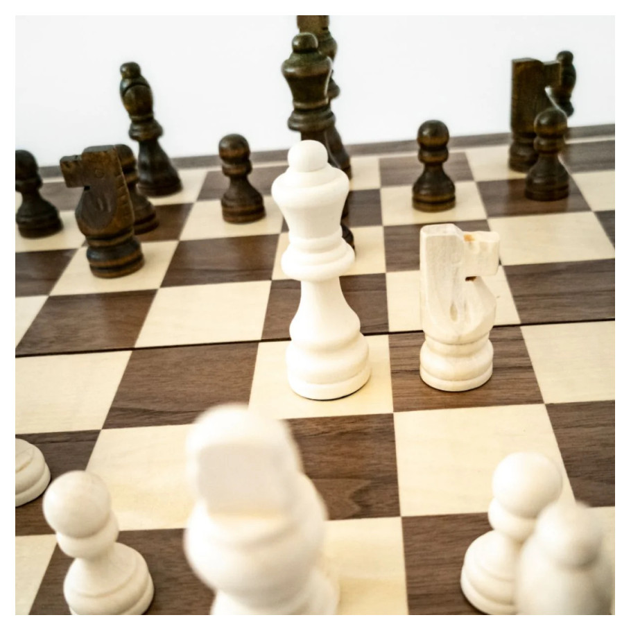 LPG Classics: Wooden Folding Chess/Checkers/Backgammon Set 40 CM