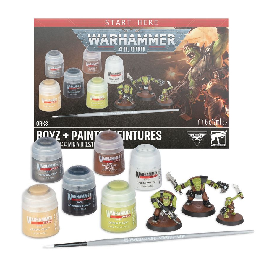 Warhammer 40K: Orks: Boyz + Paints