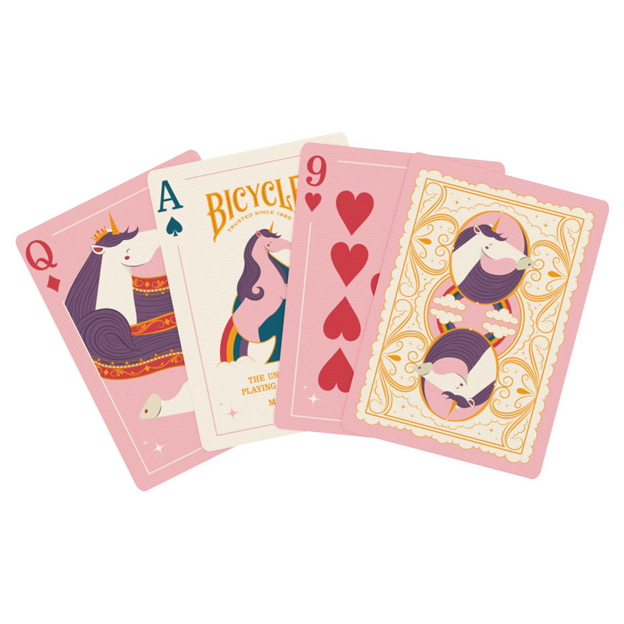 Bicycle Playing Cards: Unicorn Pink
