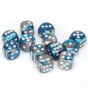 Dice: 12d6 Gemini Steel-Teal/white