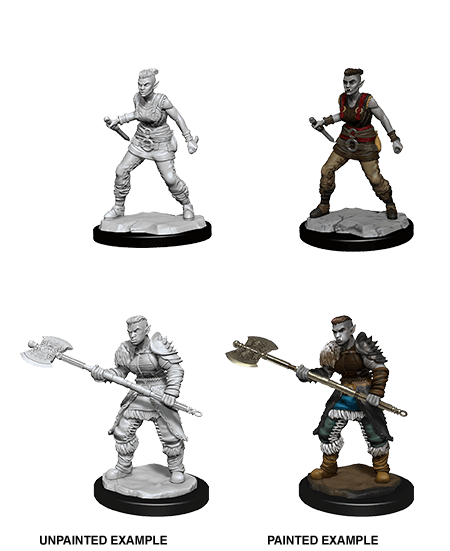 Nolzur's Marvelous Miniatures: Orc Barbarian Female