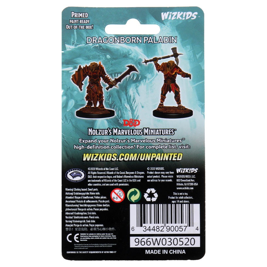 Nolzur's Marvelous Miniatures: Dragonborn Paladin Male W12