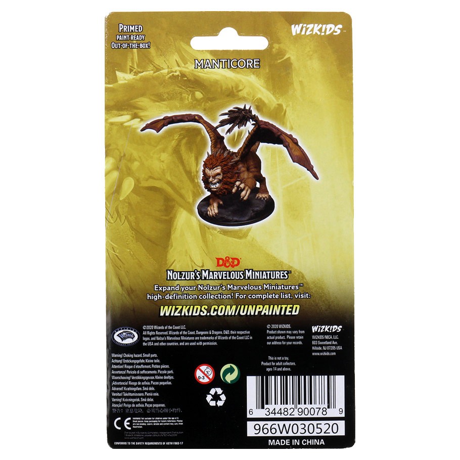 Nolzur's Marvelous Miniatures: Manticore