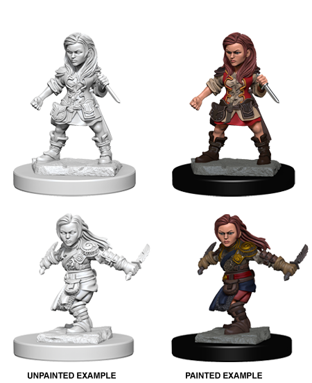 Nolzur's Marvelous Miniatures: Halfling Rogue Female