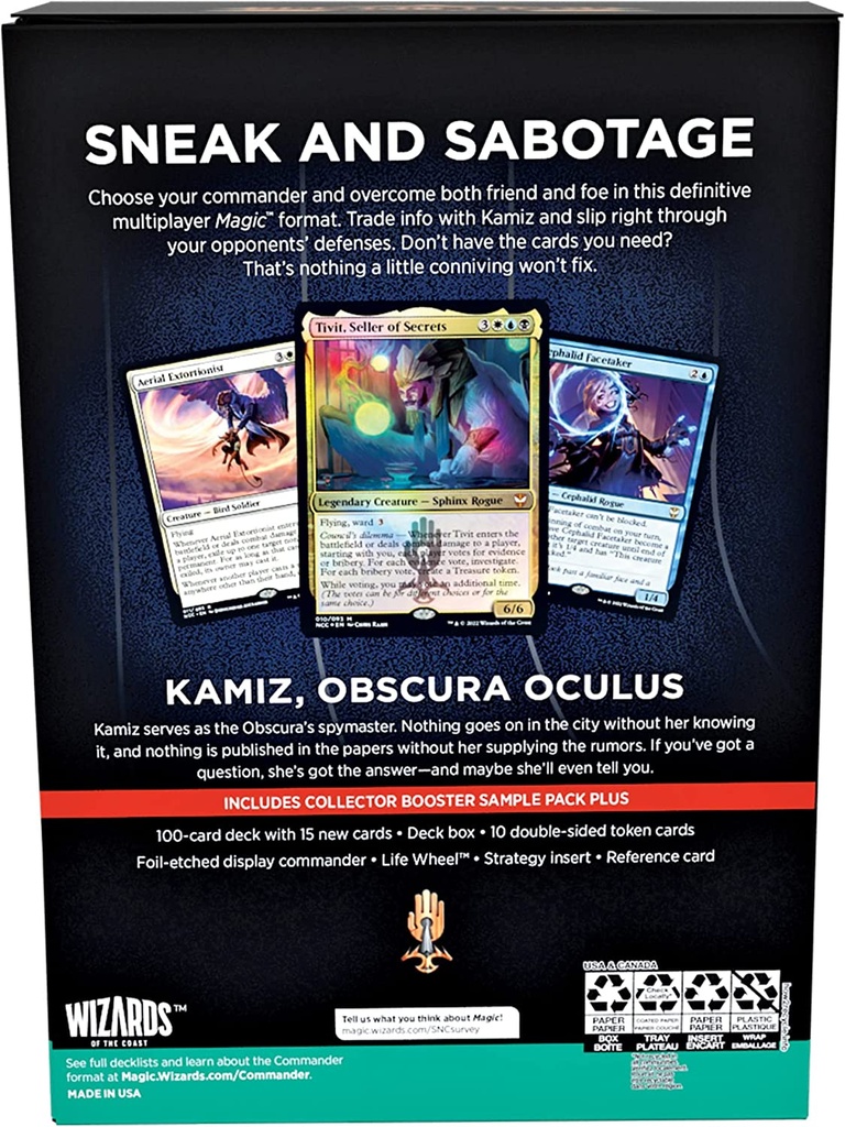 MTG: Streets of New Capenna Commander Deck (Obscura Operation)