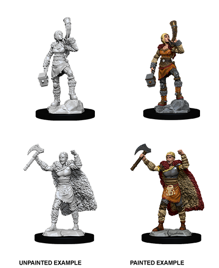 Nolzur's Marvelous Miniatures: Human Barbarian Female
