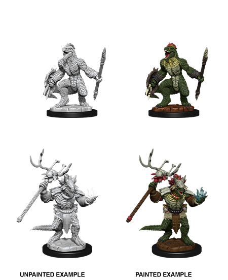 Nolzur's Marvelous Miniatures: Lizardfolk & Lizardfolk Shaman