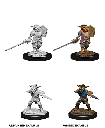 Nolzur's Marvelous Miniatures: Goblin Rogue Male & Goblin Bard Female