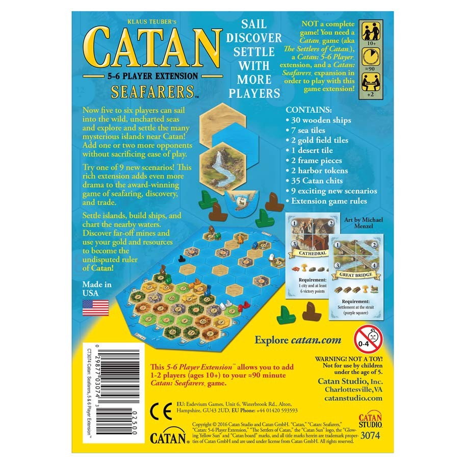 Catan: Seafarers 5-6 Player Extension