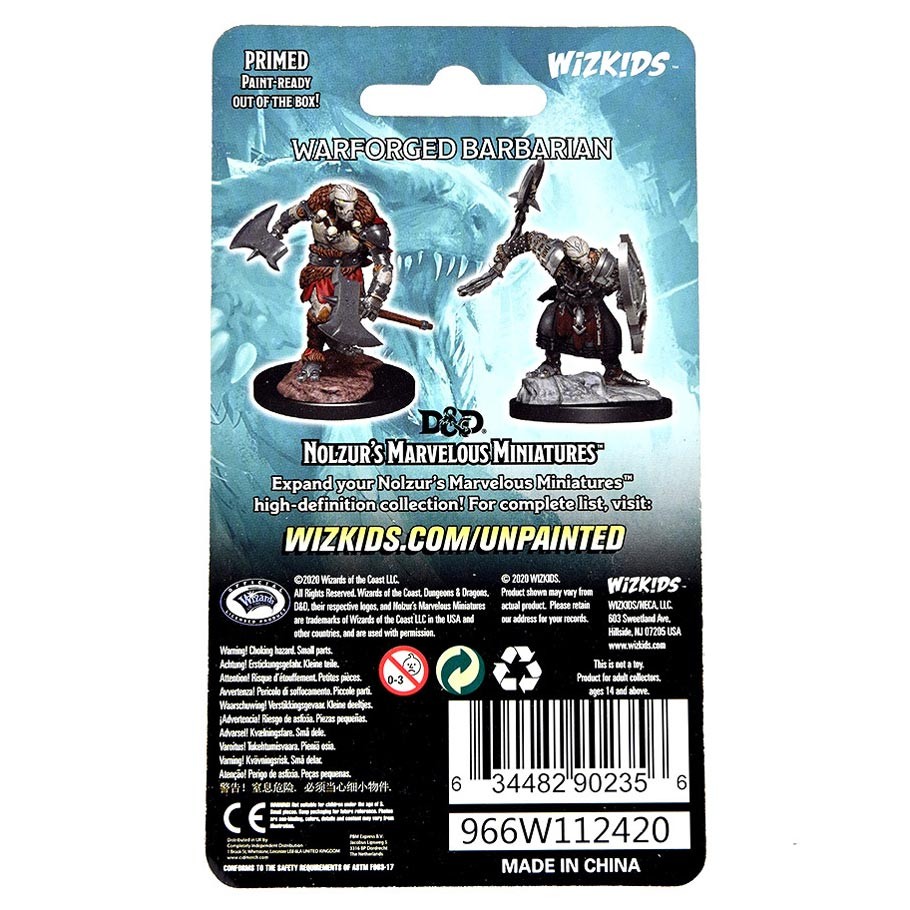Nolzur's Marvelous Miniatures: Warforged Barbarian