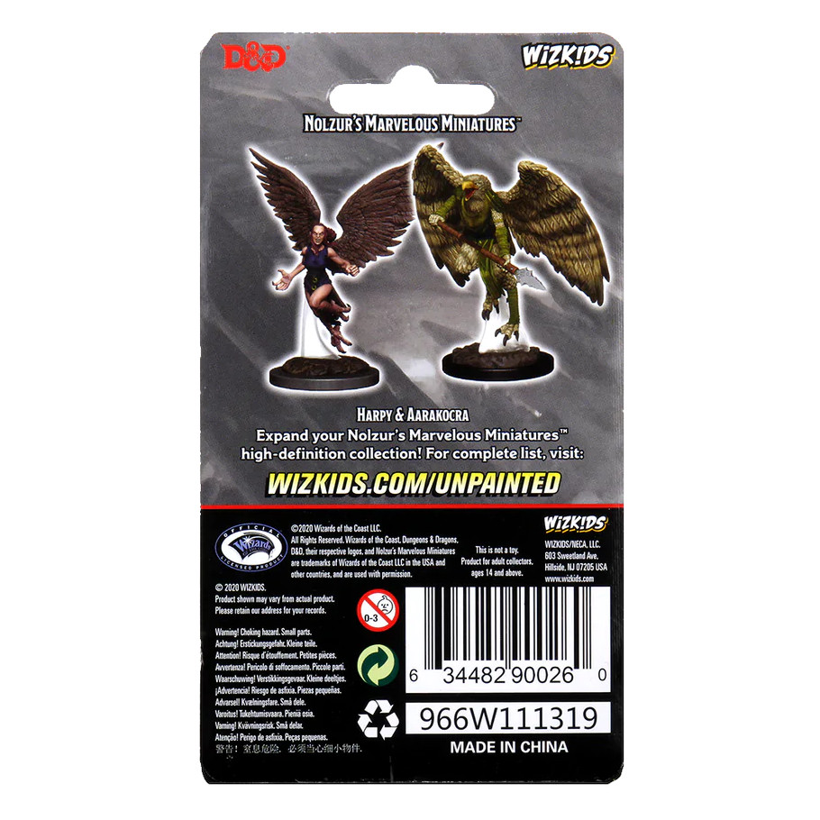 Nolzur's Marvelous Miniatures: Harpy & Aarakocra