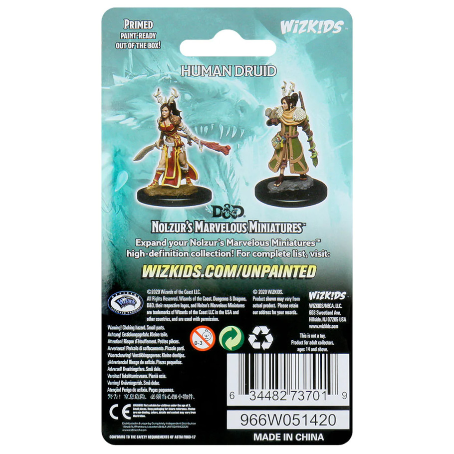 Nolzur's Marvelous Miniatures: Human Druid Female W09