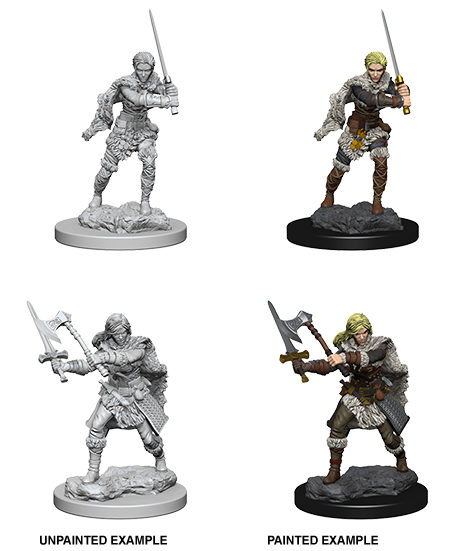 Nolzur's Marvelous Miniatures: Human Barbarian Female W01
