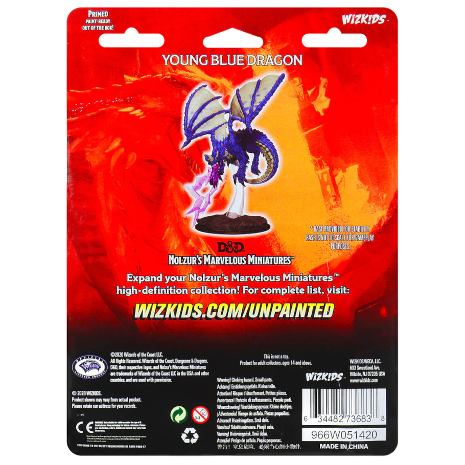 Nolzur's Marvelous Miniatures: Young Blue Dragon W08
