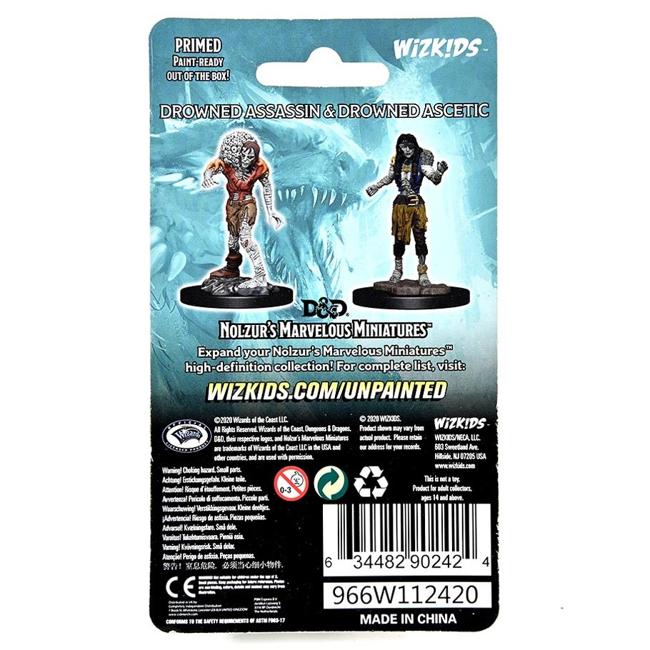 Nolzur's Marvelous Miniatures: Drowned Assassin & Drowned Asetic