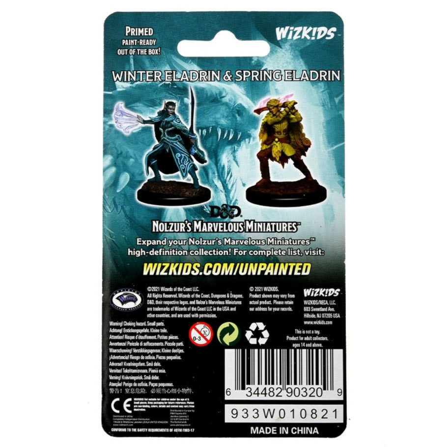 Nolzur's Marvelous Miniatures: Winter Eladrin & Spring Eladrin