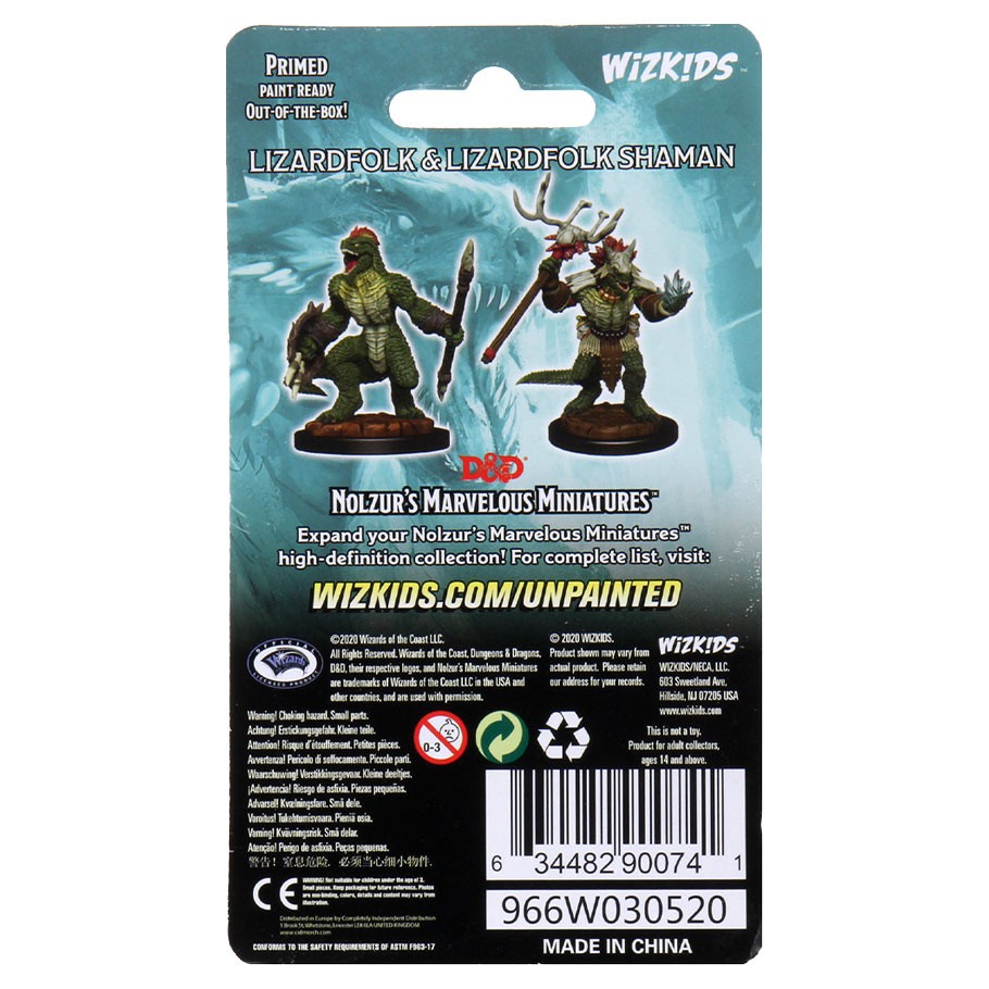 Nolzur's Marvelous Miniatures: Lizardfolk & Lizardfolk Shaman