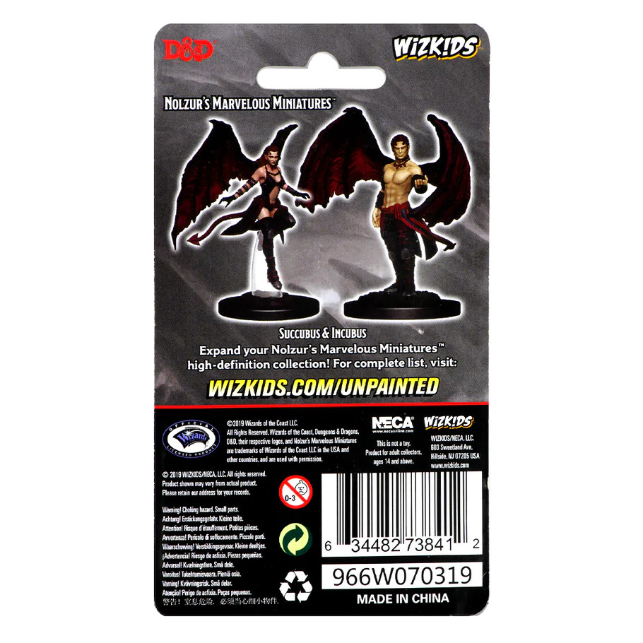 Nolzur's Marvelous Miniatures: Succubus & Incubus