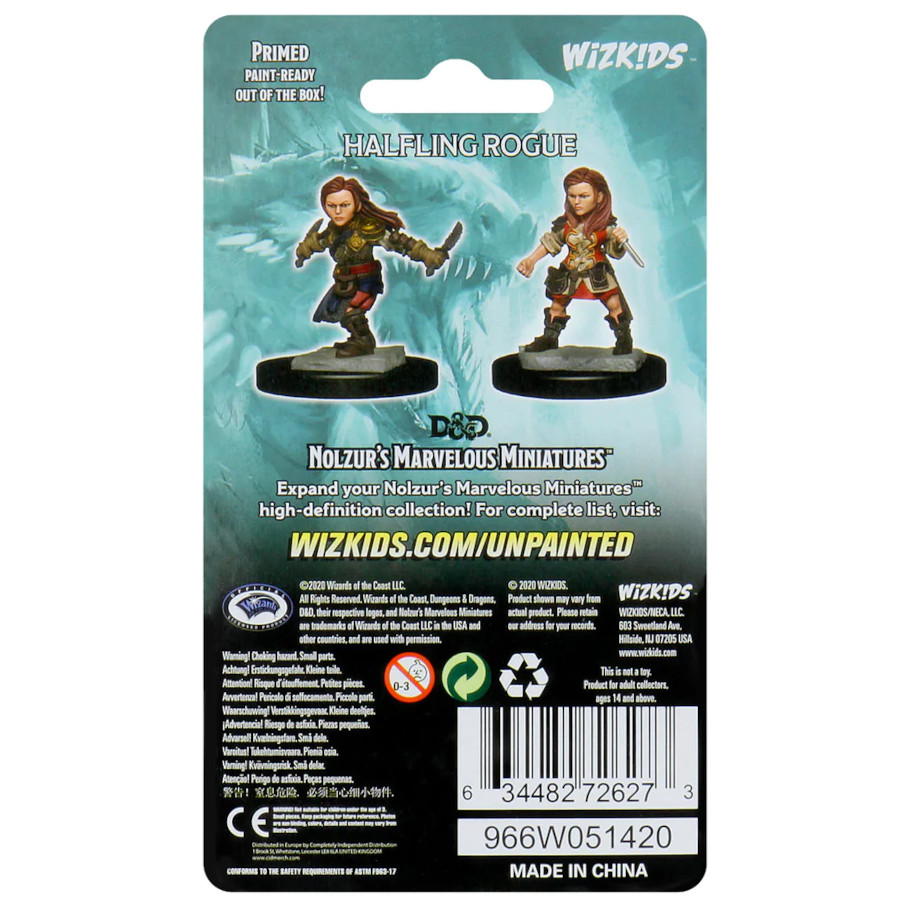 Nolzur's Marvelous Miniatures: Halfling Rogue Female