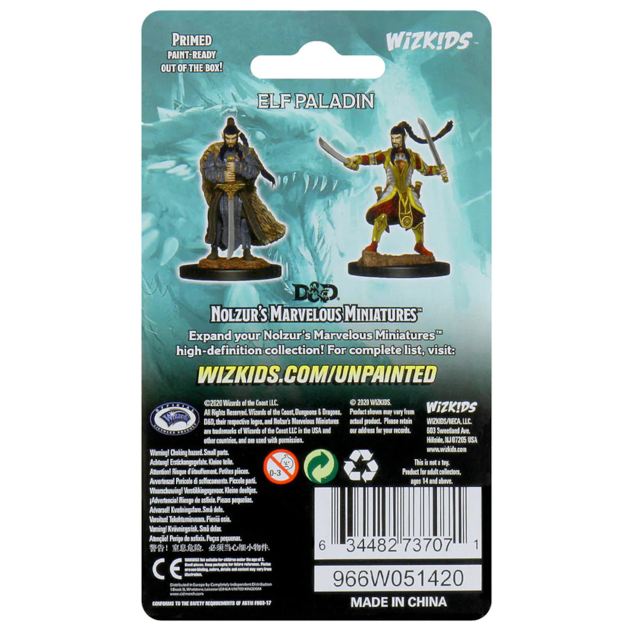 Nolzur's Marvelous Miniatures: Elf Paladin Male